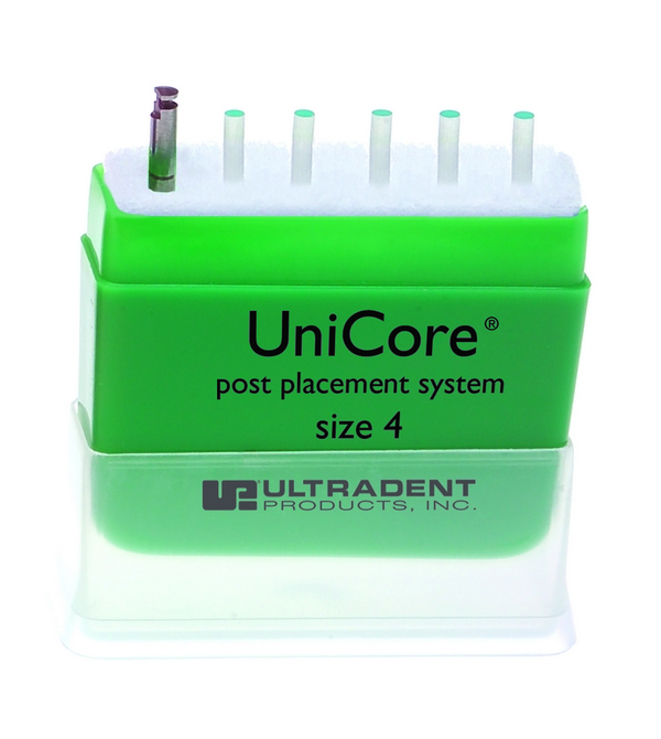 UniCore Post Size 4 (1.5mm) - штифты стекловолоконные, зеленые (5 шт.). Фото �2