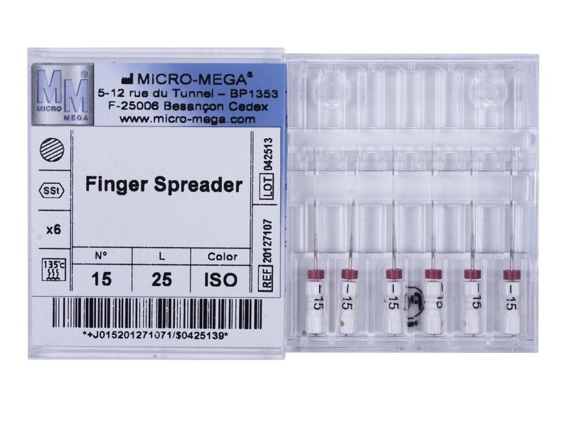 Finger Spreader n15 L25 2% (steel) - инструменты эндодонтические (6 шт.). Фото �2
