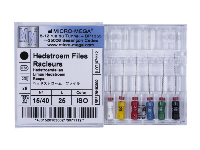H-files, Assortiment 15\40, L 25 (6 шт.\уп.) - инструменты эндодонтические. Фото �2