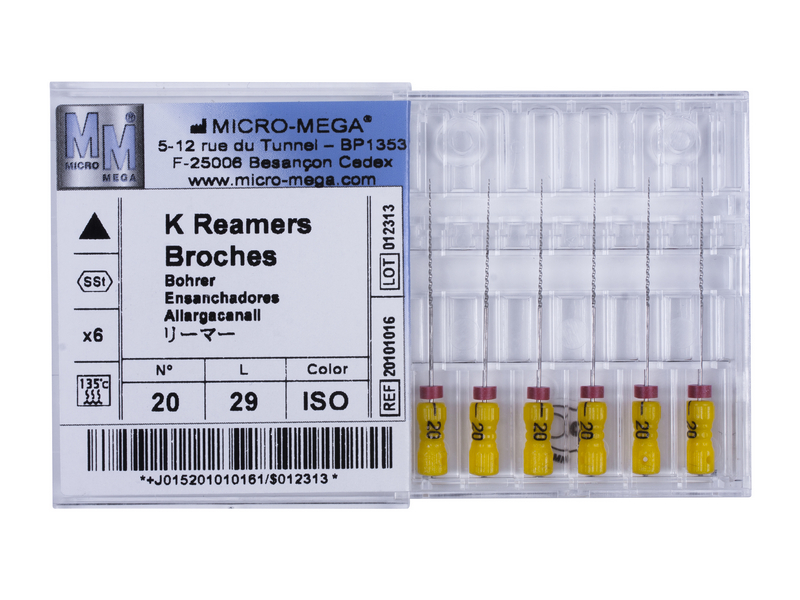 Reamers, № 20, L 29 (6 шт.\уп.)  -  инструменты эндодонтические. Фото �2