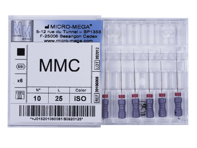 MMC files, № 10, L 25 (6 шт.\уп.)  - инструменты эндодонтические. Фото �2