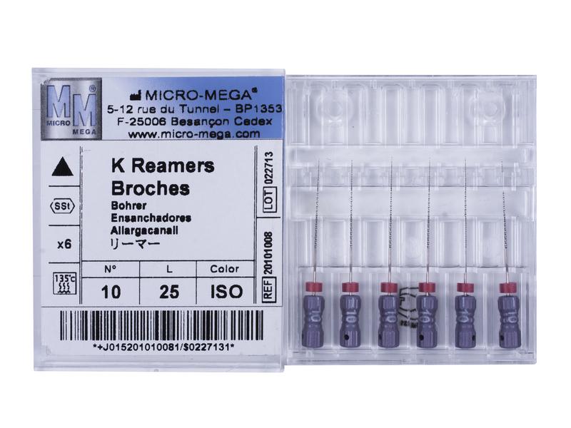 Reamers, № 10, L 25 (6 шт.\уп.)  -  инструменты эндодонтические. Фото �2