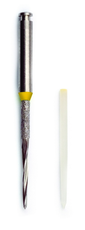 UniCore Post Size 1 (0.8mm) - штифты стекловолоконные, желтый (5 шт.)