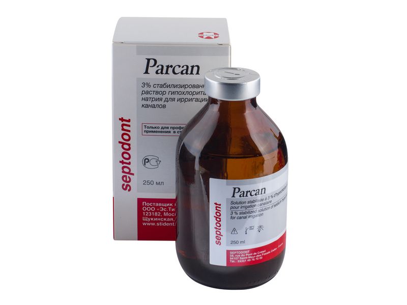 Parcan solution (250мл) -р-р для эндооднтической обраб. каналов. Фото �2