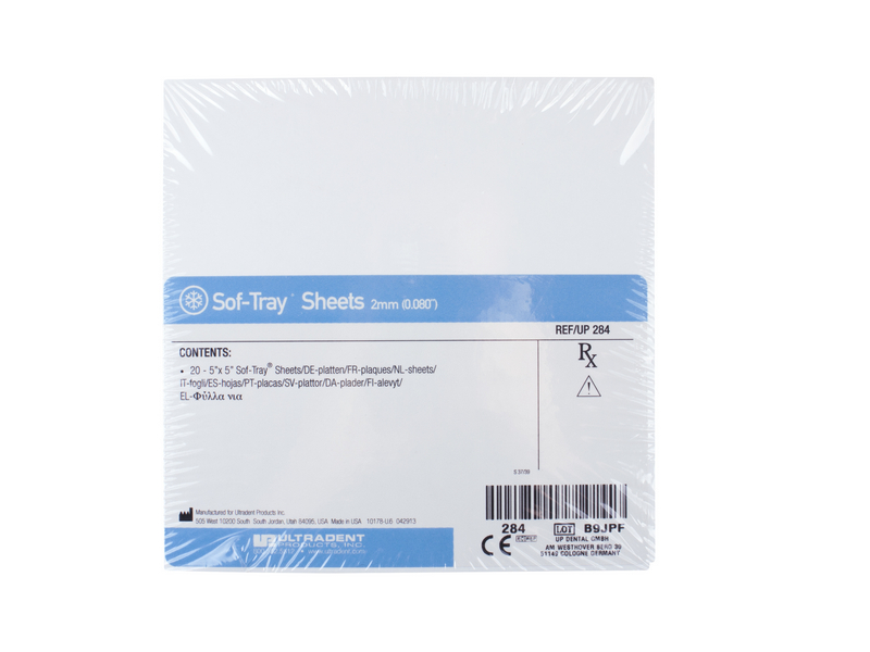 Sof-Tray sheets (1.5mm - 127 * 127 mm) - 20 шт. пластины для капп