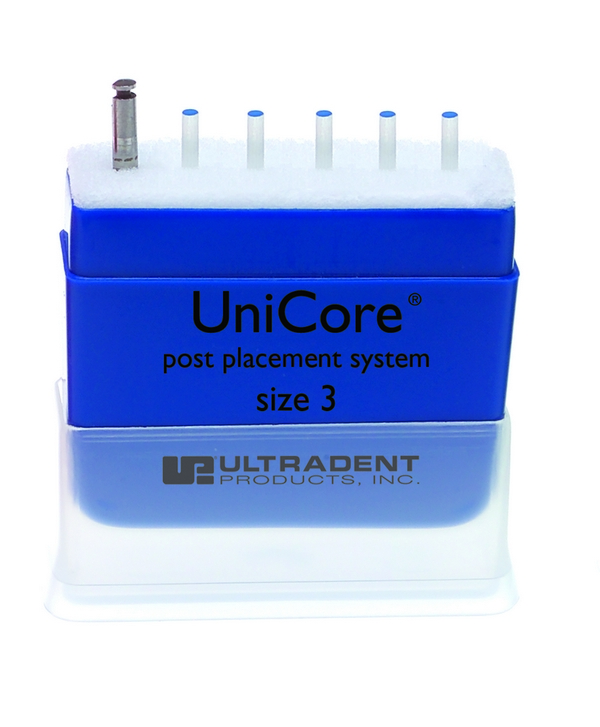 UniCore Post Size 3 (1.2mm) - штифты стекловолоконные, синие (5 шт.). Фото �2