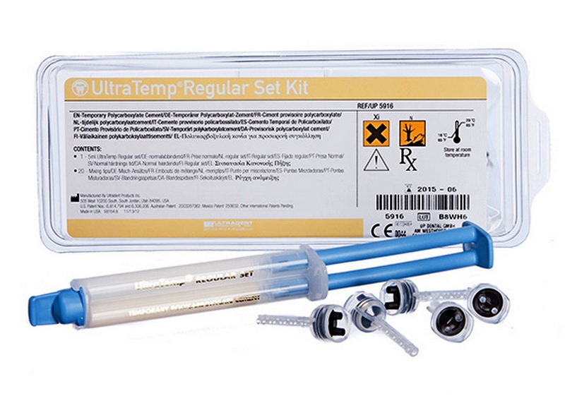 UltraTemp Regular Kit - (1шпр*5мл + 20 насадок) - набор мат-ла стоматолог. фиксирующего. Фото �2