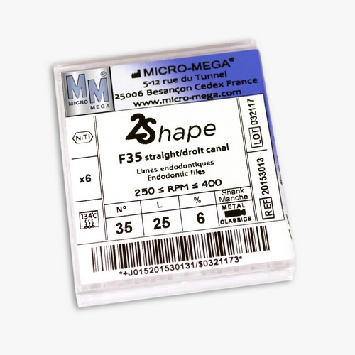 2Shape F35 N35 L31 6% (6 шт/уп.) - инструменты эндодонтические ротационные