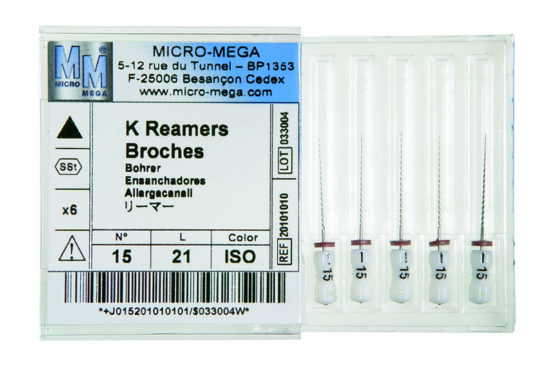 Reamers, № 15, L 21 (6 шт.\уп.)  -  инструменты эндодонтические. Фото �2